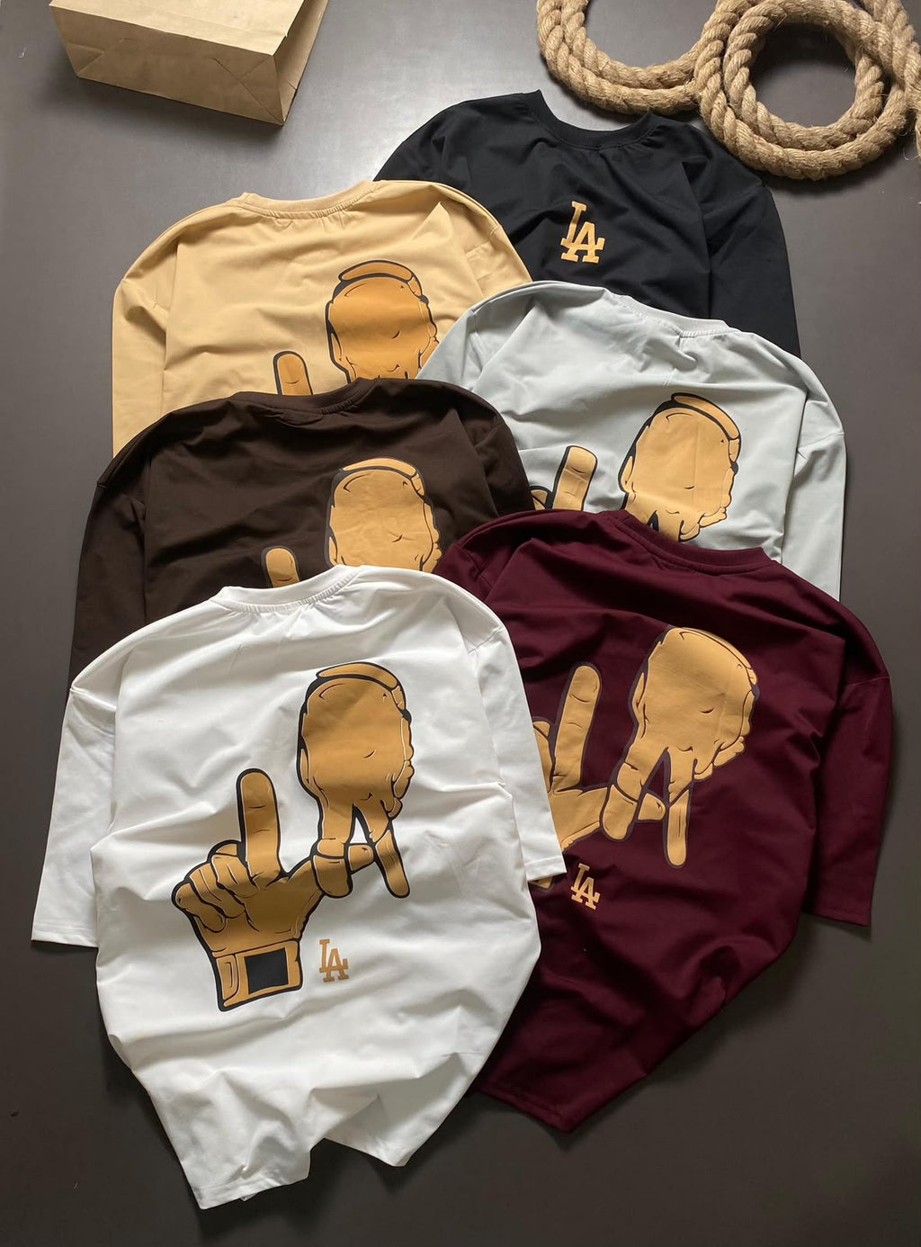 LA Graphic Oversized Long Sleeve Tee – Unisex